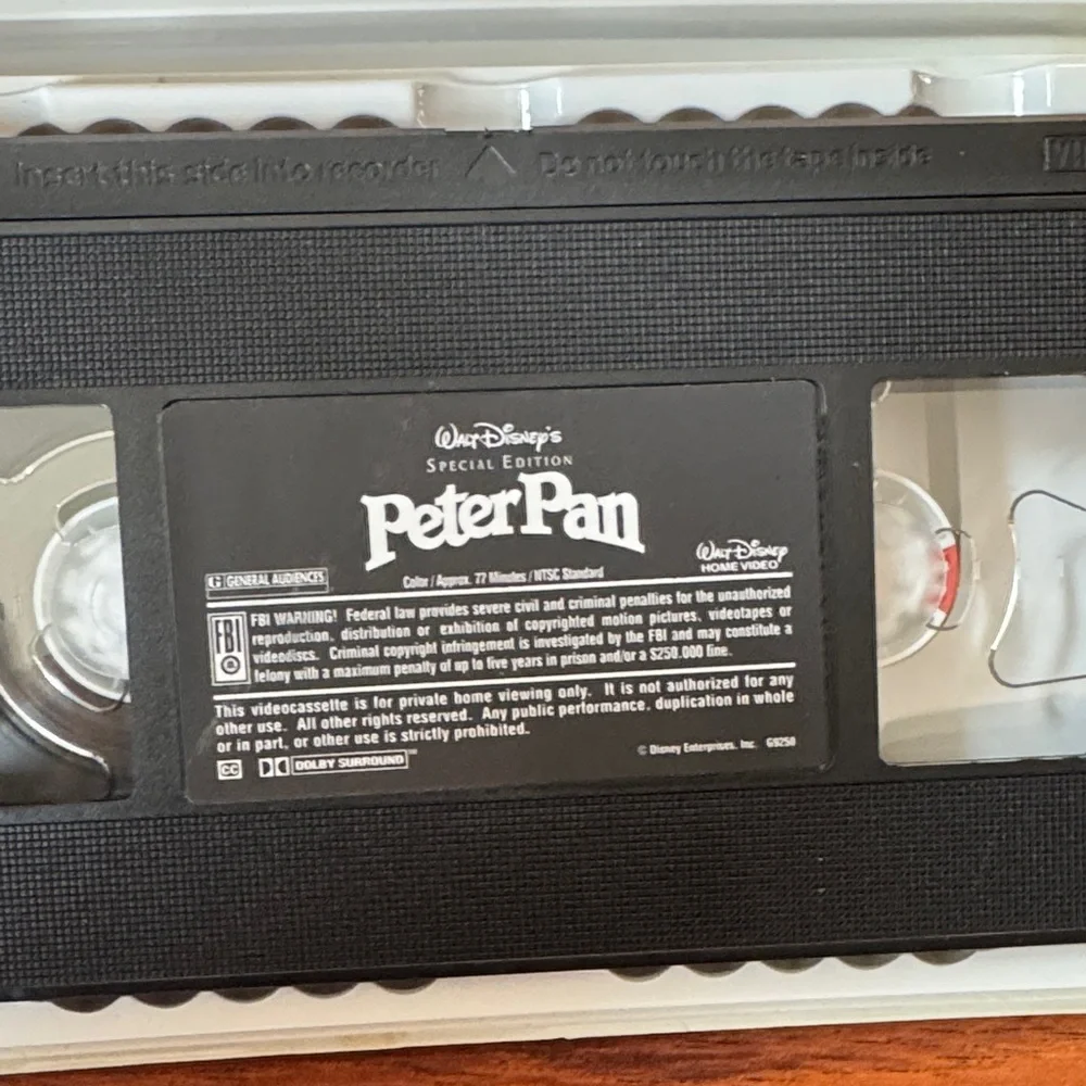 Disney Peter Pan Special Edition VHS